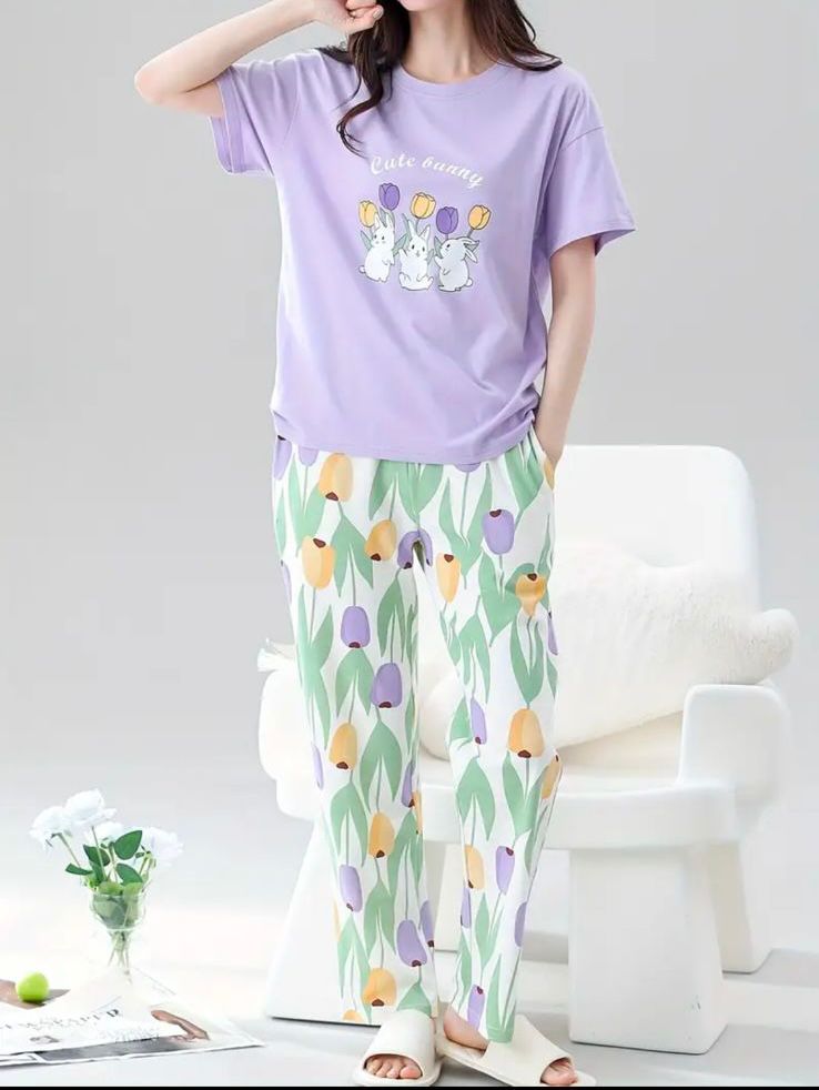Bunny Flower Lilac Night suite