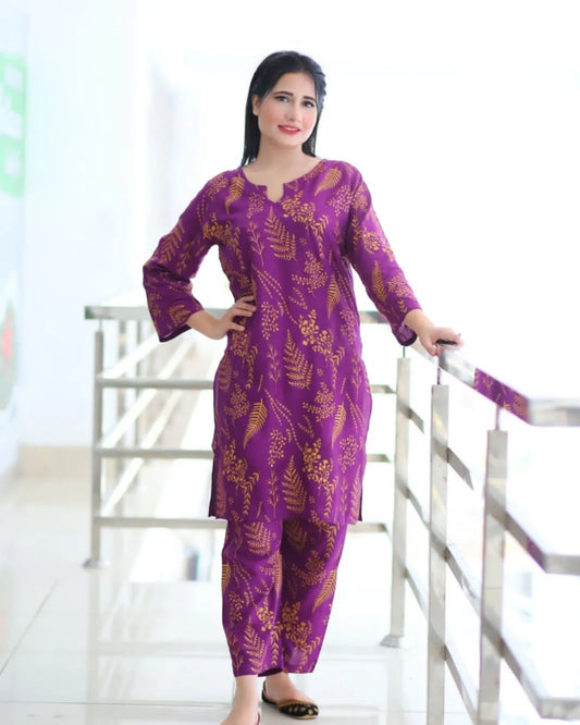 Petal Leave 2piece stitched