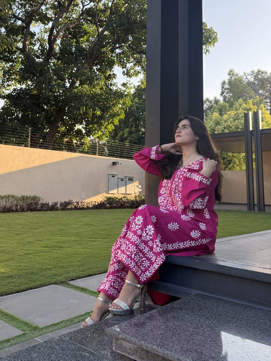 INDIAN CHICKEN KARI ( EMBOSED ) printed 2piece Stitched