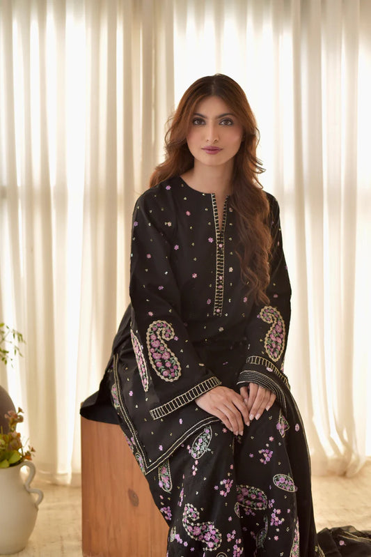 Moonlit Black Embroidery 2piece