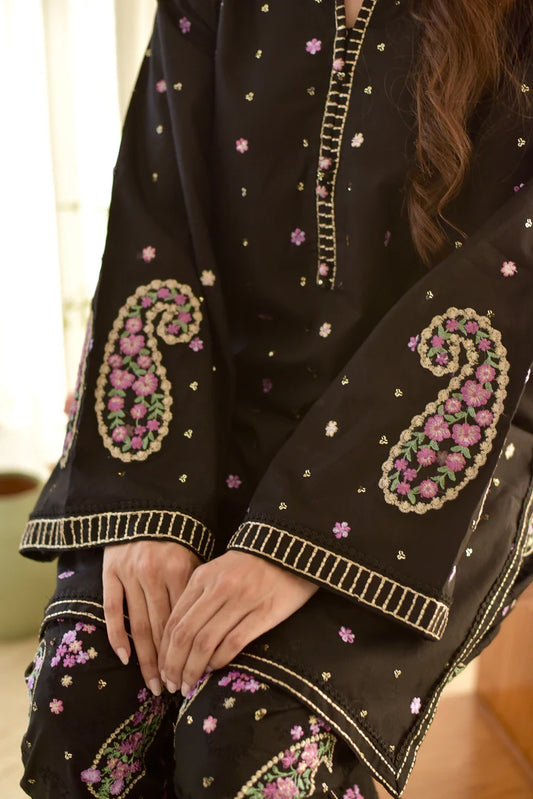 Moonlit Black Embroidery 2piece