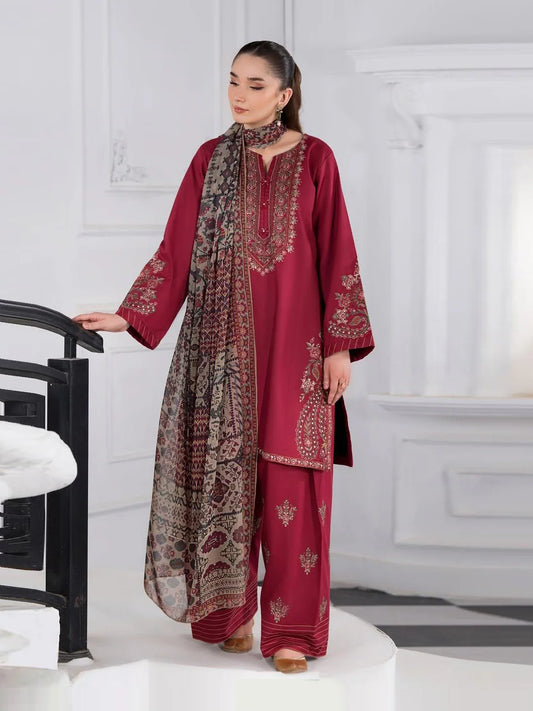 ABIRA – Luxury Embroidered 2-Piece Suit (Stitched)